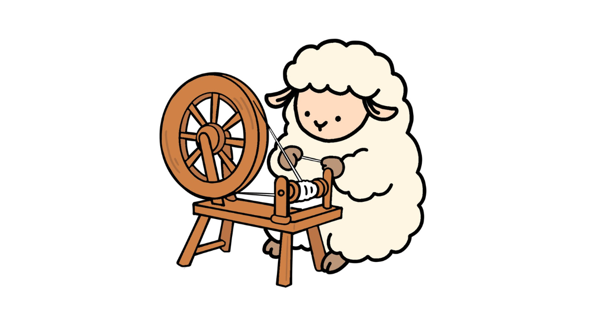 ウール毛糸とアレルギーの関係について、チクチクの原因を説明するイラスト画像